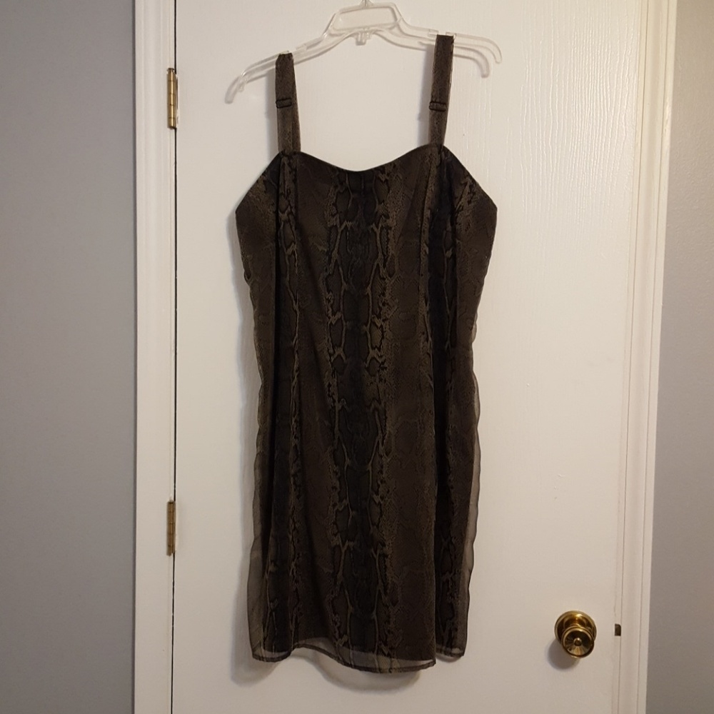 Animal-print sheath dress